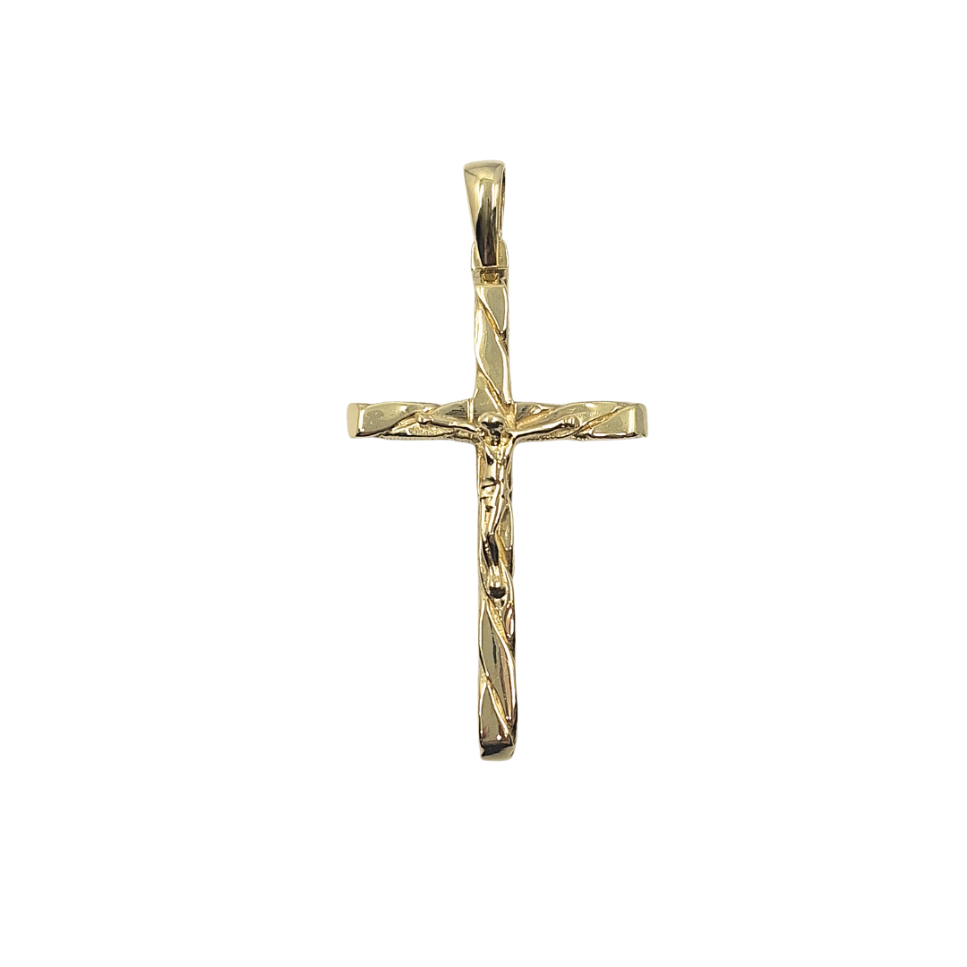 9ct Yellow Gold Crucifix Cross Pendant
