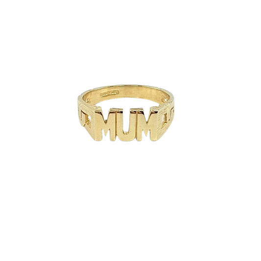 9ct Yellow Gold MUM Ring