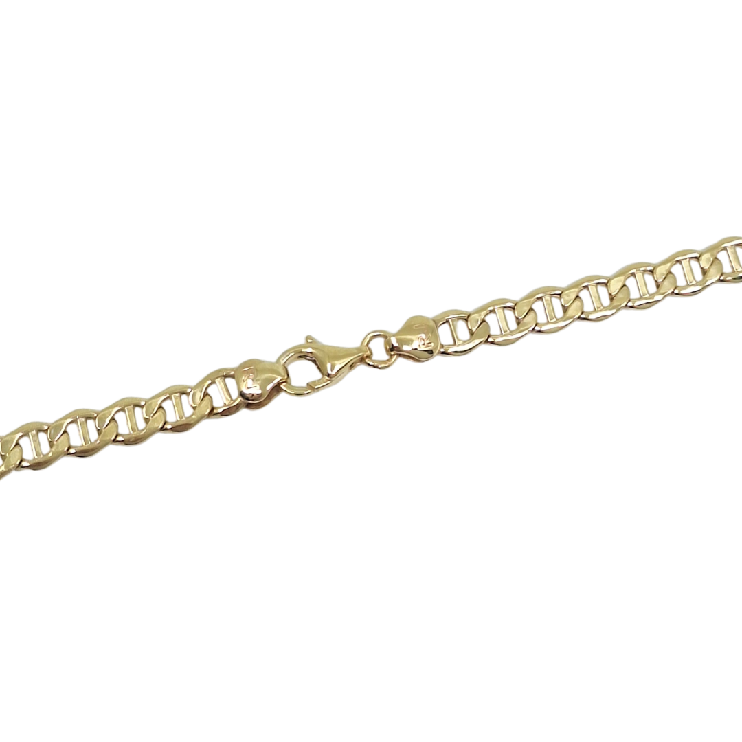9ct Yellow Gold Anchor Chain 18"