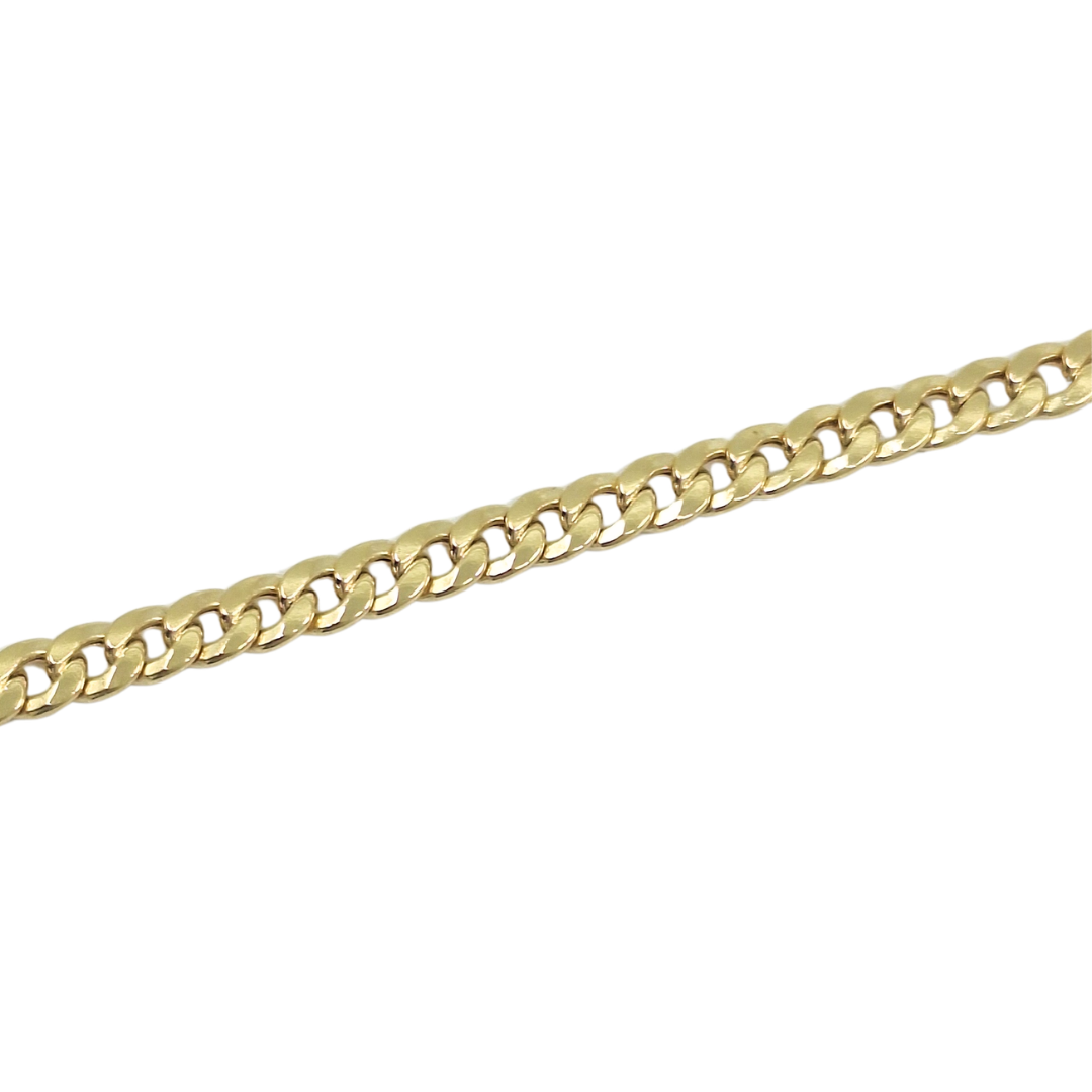 9ct Yellow Gold Curb Chain 22"