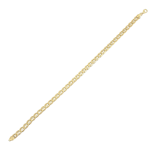 9ct Yellow Gold Ladies Anchor Bracelet 7.5"
