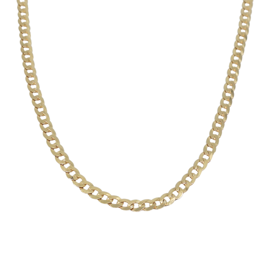 9ct Yellow Gold Curb Chain 22"