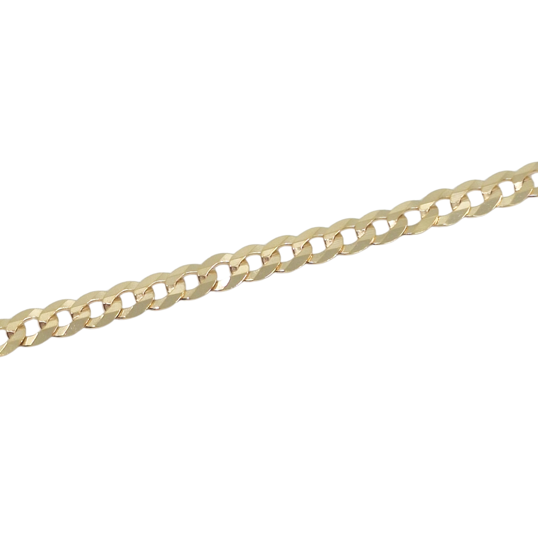 9ct Yellow Gold Curb Chain 22"