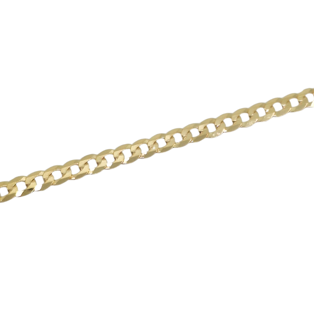 9ct Yellow Gold Curb Chain 22"
