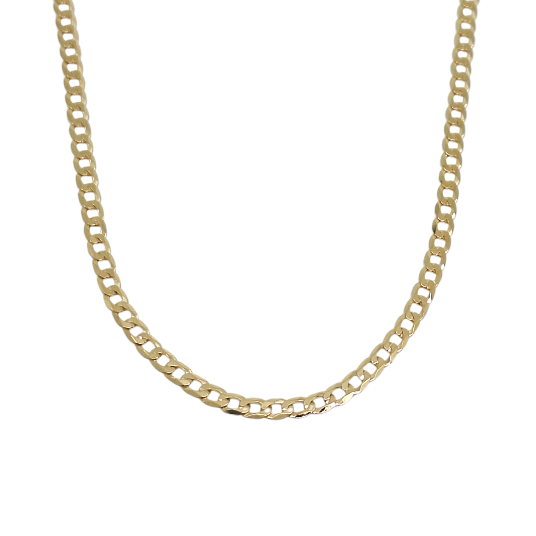 9ct Yellow Gold Curb Chain 20"