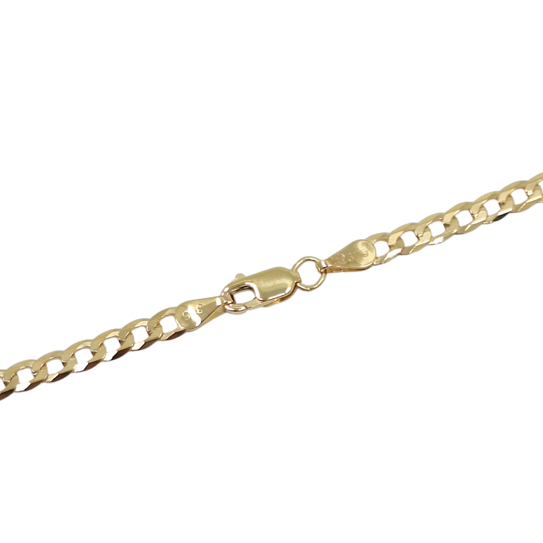9ct Yellow Gold Curb Chain 20"