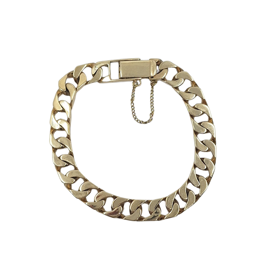 9ct Yellow Gold Curb Bracelet 9"