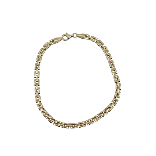 14ct Yellow Gold Link Bracelet 8"