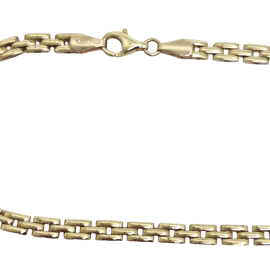 14ct Yellow Gold Link Bracelet 8"