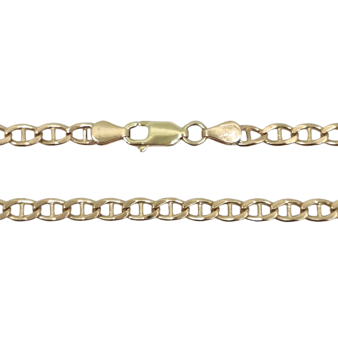 9ct Yellow Gold Anchor Bracelet 8"