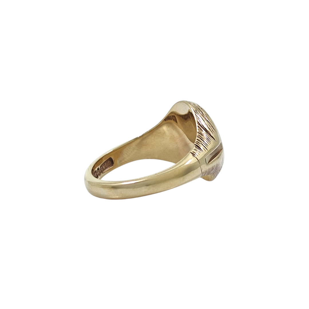 9ct Yellow Gold Oval Signet Ring