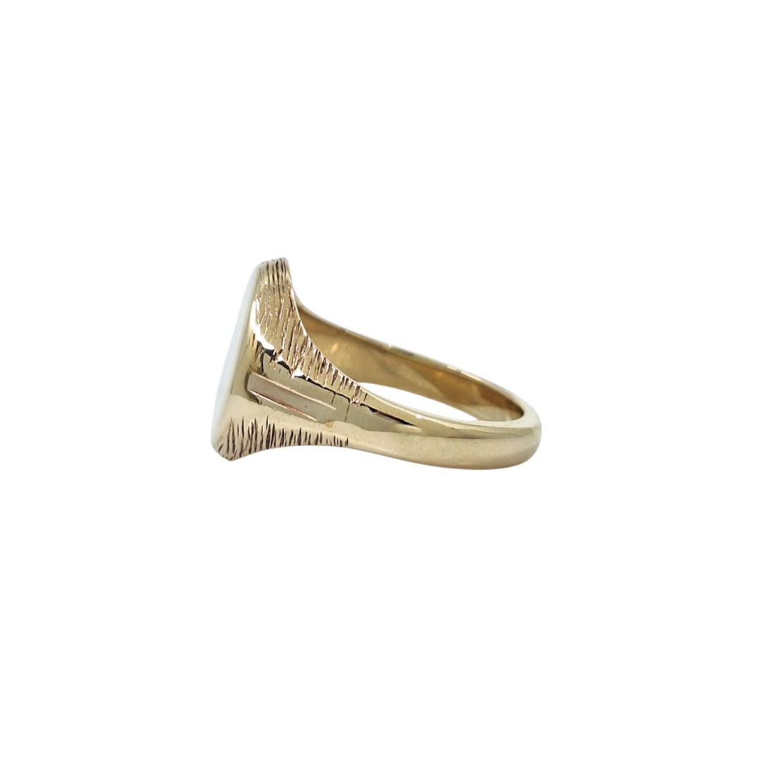 9ct Yellow Gold Oval Signet Ring