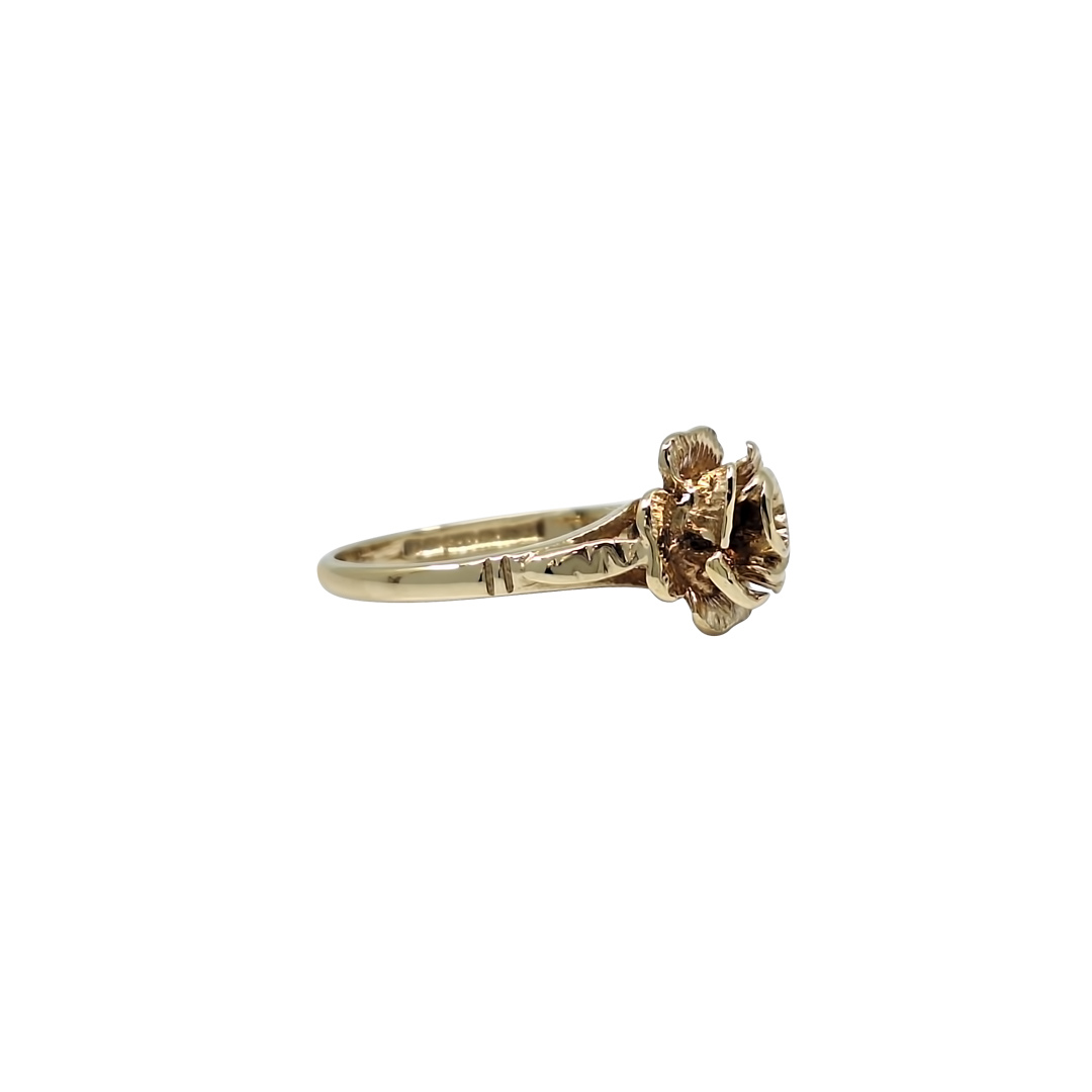 9ct Yellow Gold Rose Ring