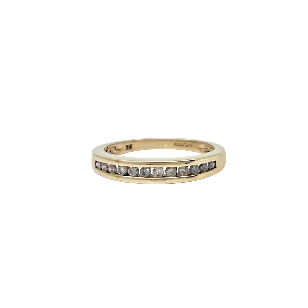 9ct Yellow Gold Diamond Eternity Ring