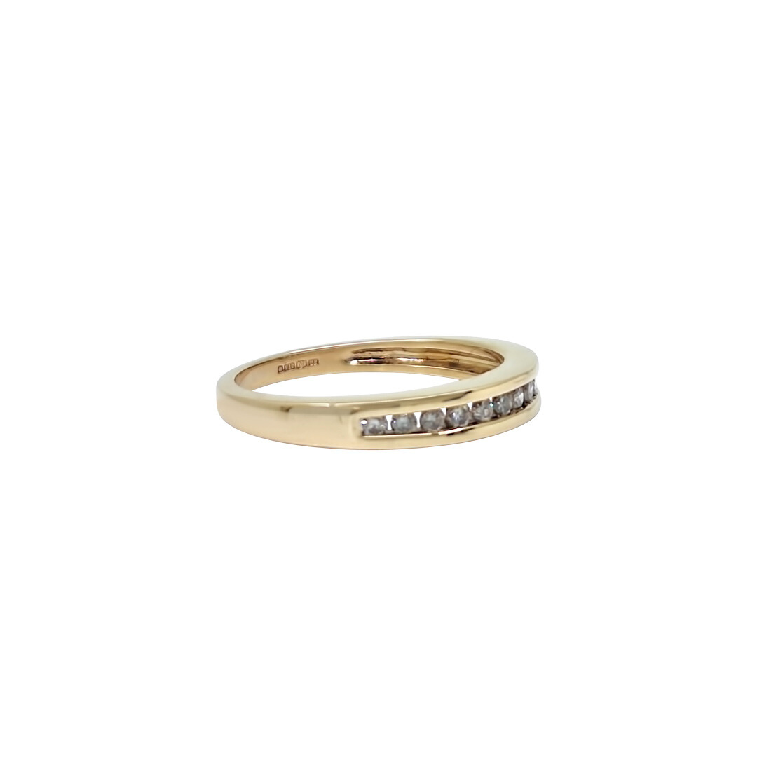 9ct Yellow Gold Diamond Eternity Ring