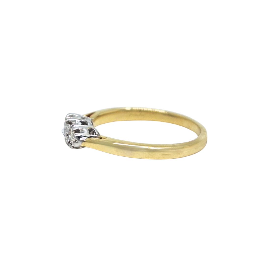18ct Yellow Gold Three Stone Diamond Ring