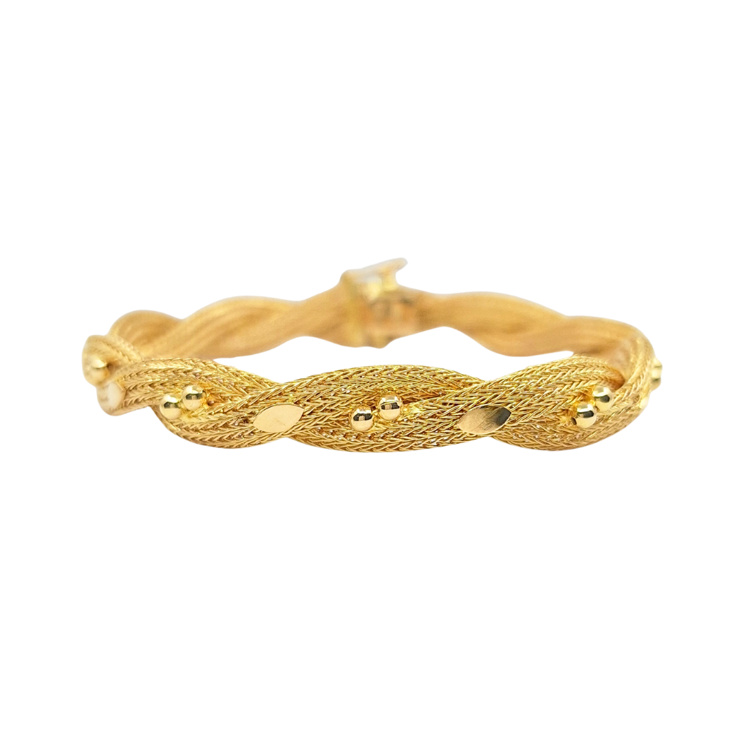 18ct Yellow Gold Necklace & Bracelet Set