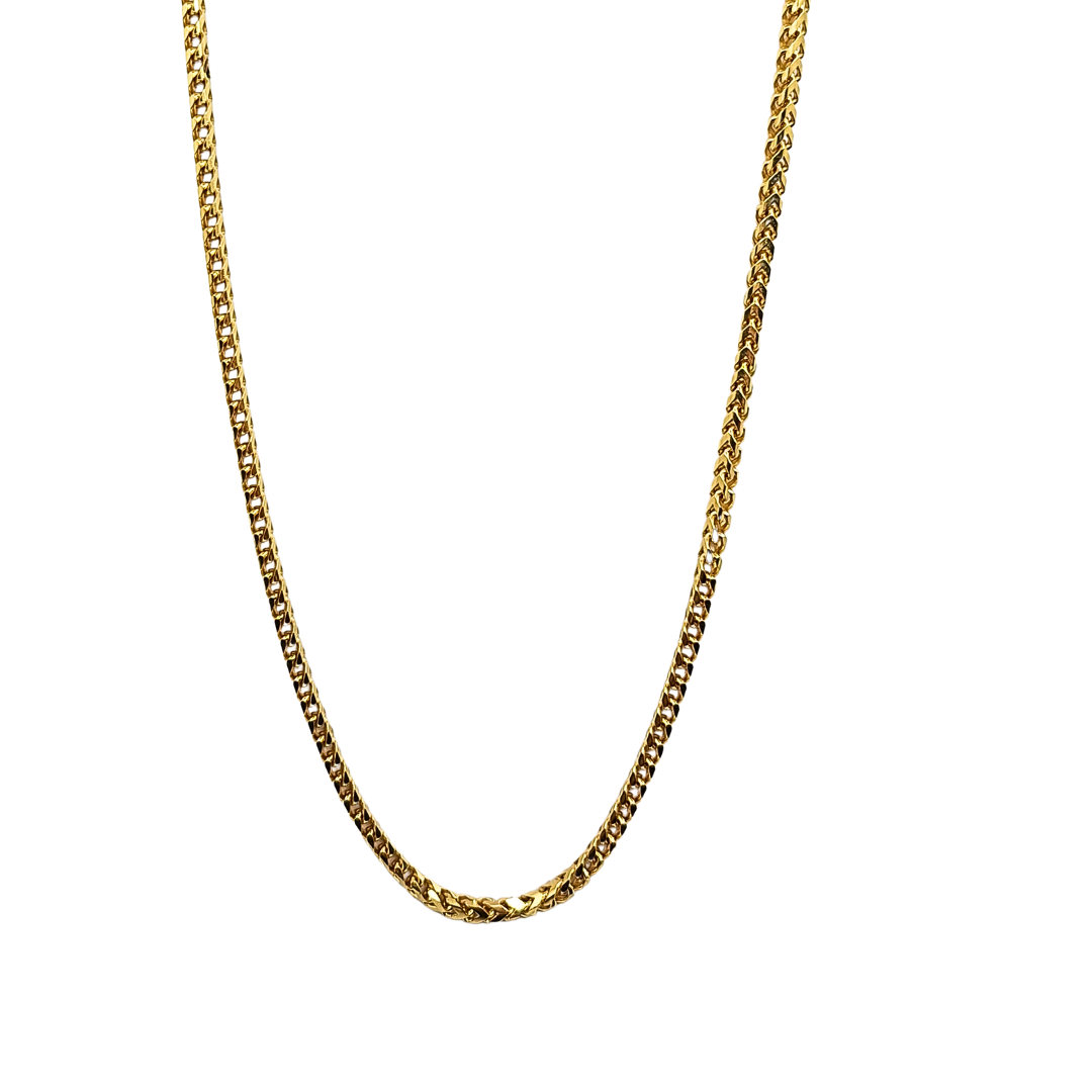 18ct Yellow Gold Franco Chain 23.5"