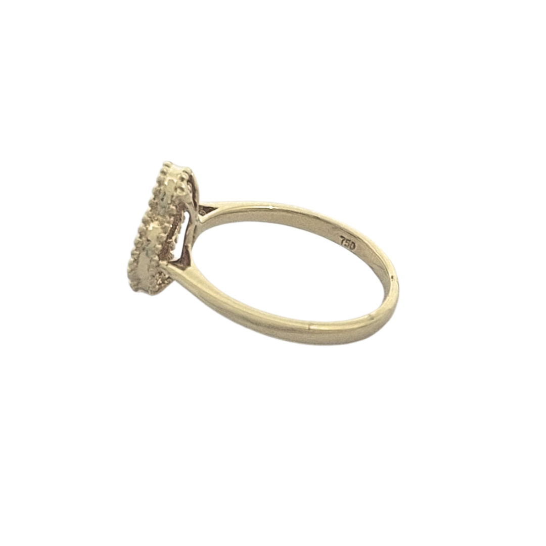 18ct Yellow Gold Ruby Cluster Ring