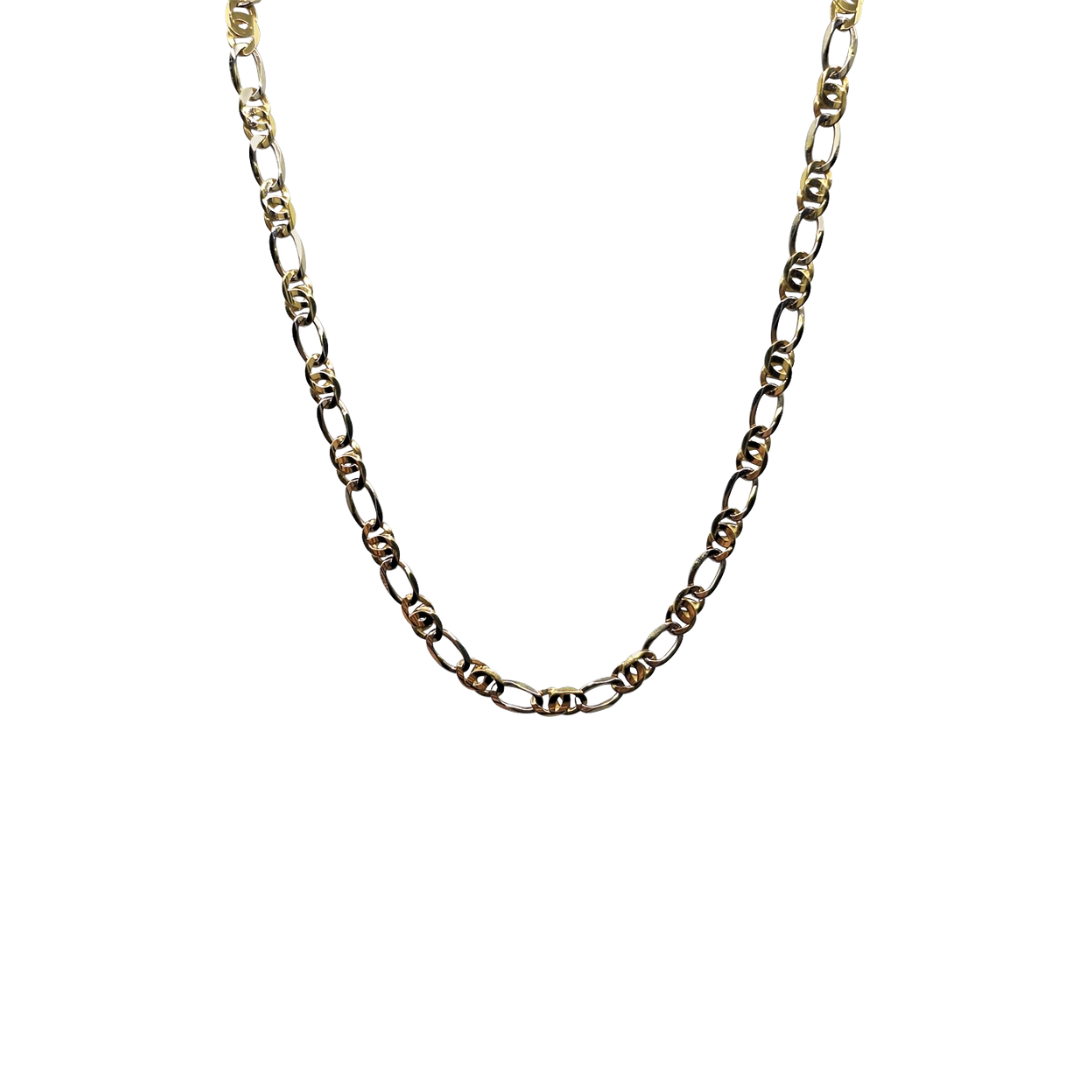 14ct Yellow Gold Fancy Link Chain 24"