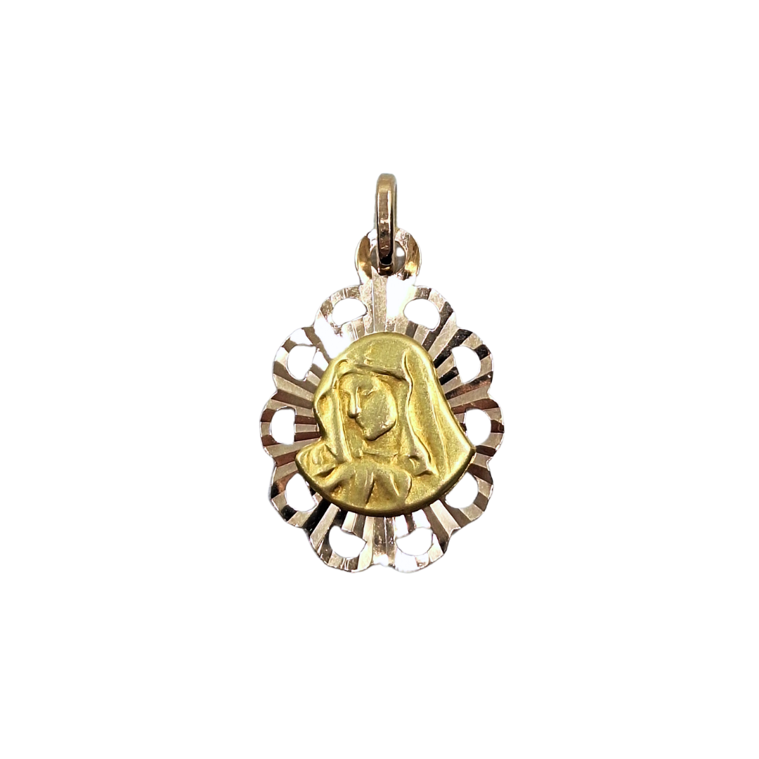 14ct Yellow Gold Mary Pendant