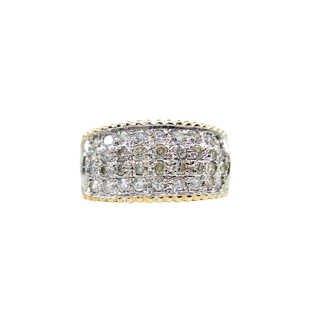 9ct Yellow Gold Cubic Zirconia Band Ring