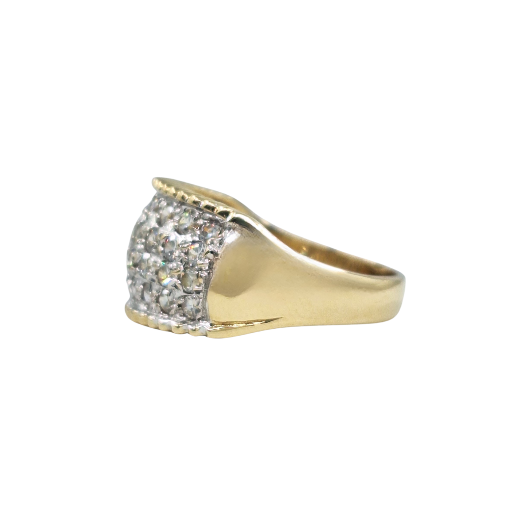 9ct Yellow Gold Cubic Zirconia Band Ring
