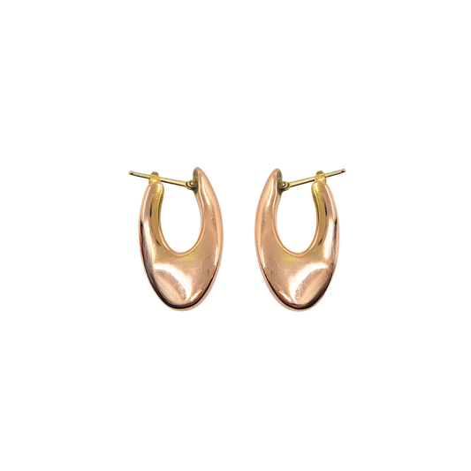 18ct Rose & Yellow Gold Earrings