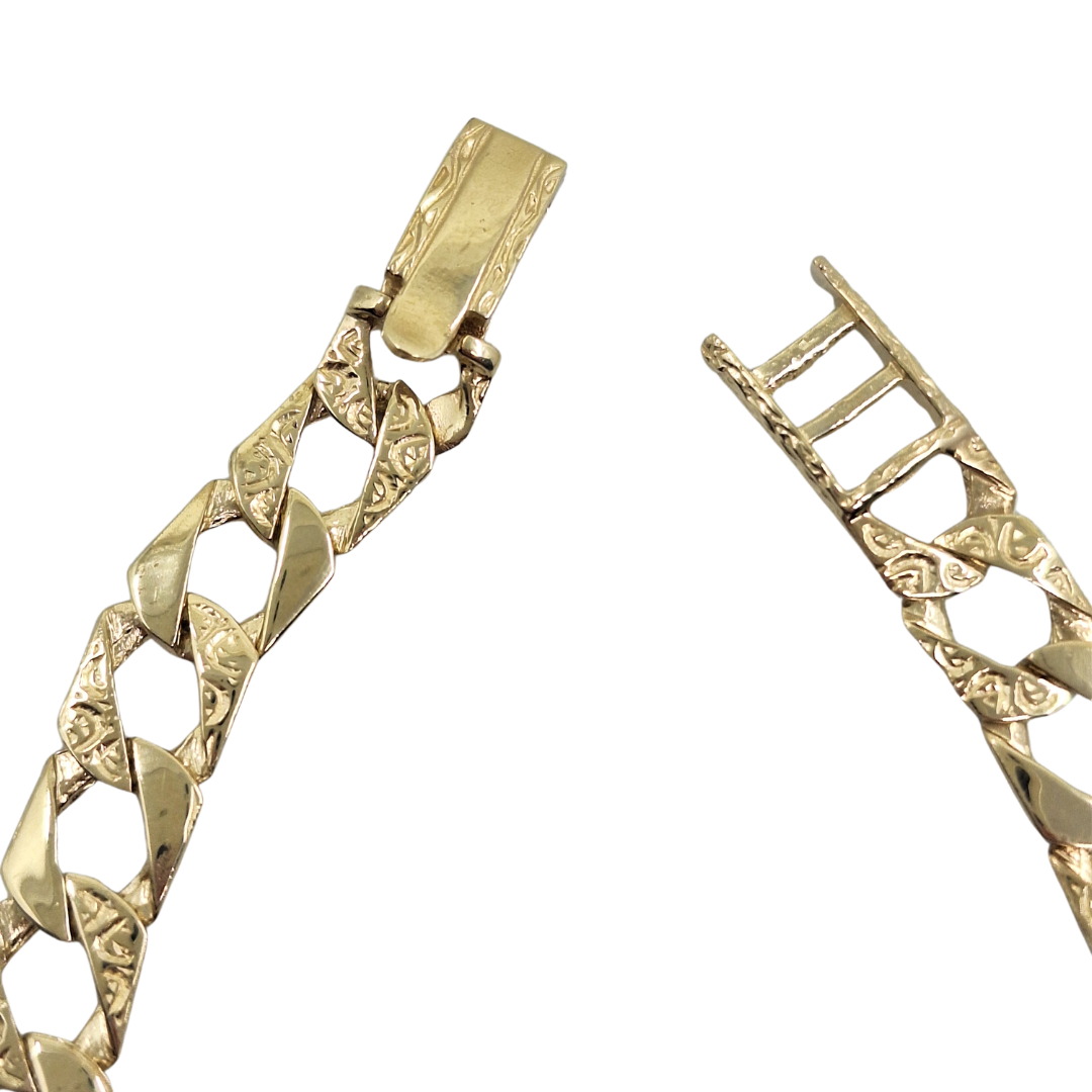 9ct Yellow Gold Cubic Zirconia Nan Bracelet 7.25"