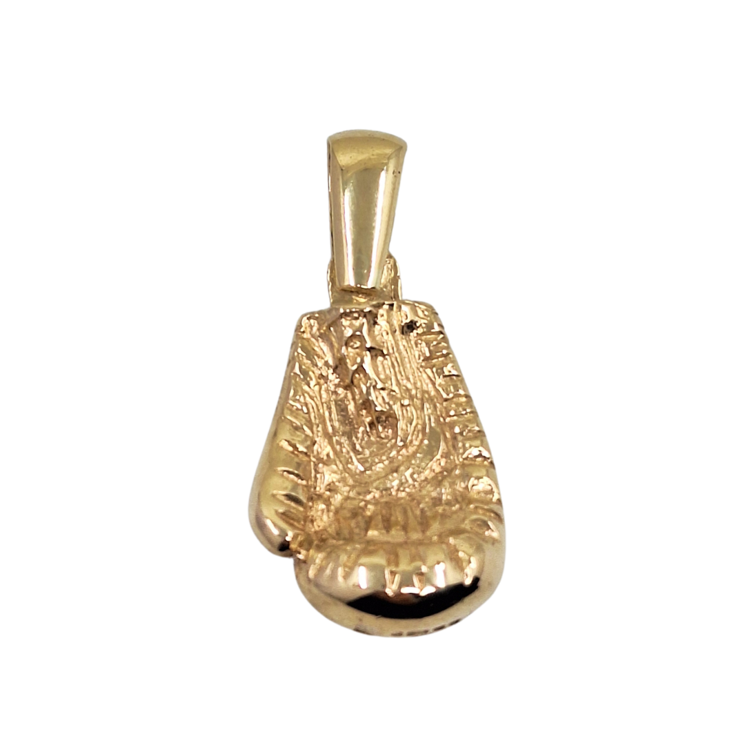 9ct Yellow Gold Plain Boxing Glove Pendant