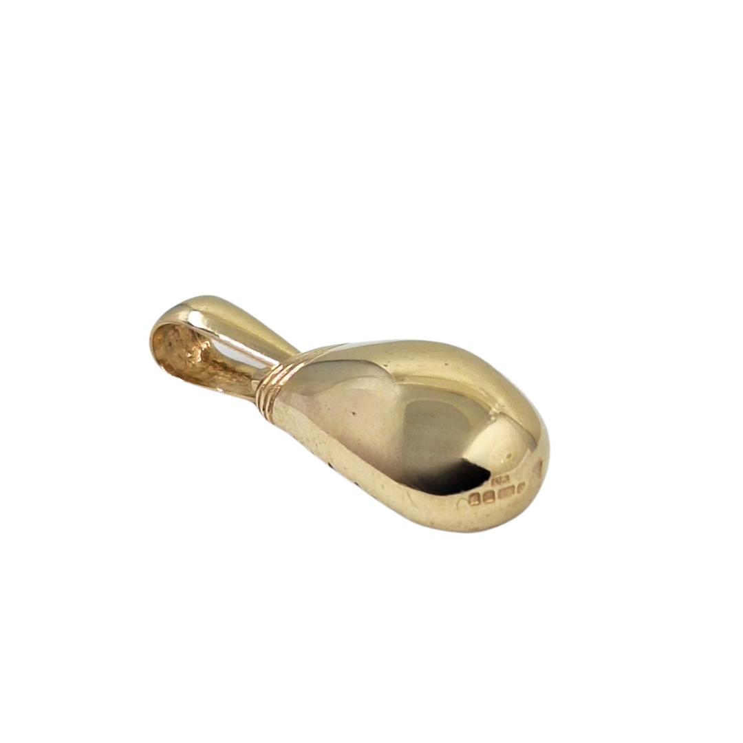 9ct Yellow Gold Plain Boxing Glove Pendant