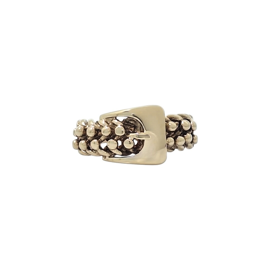 9ct Yellow Gold Keeper/Buckle Ring