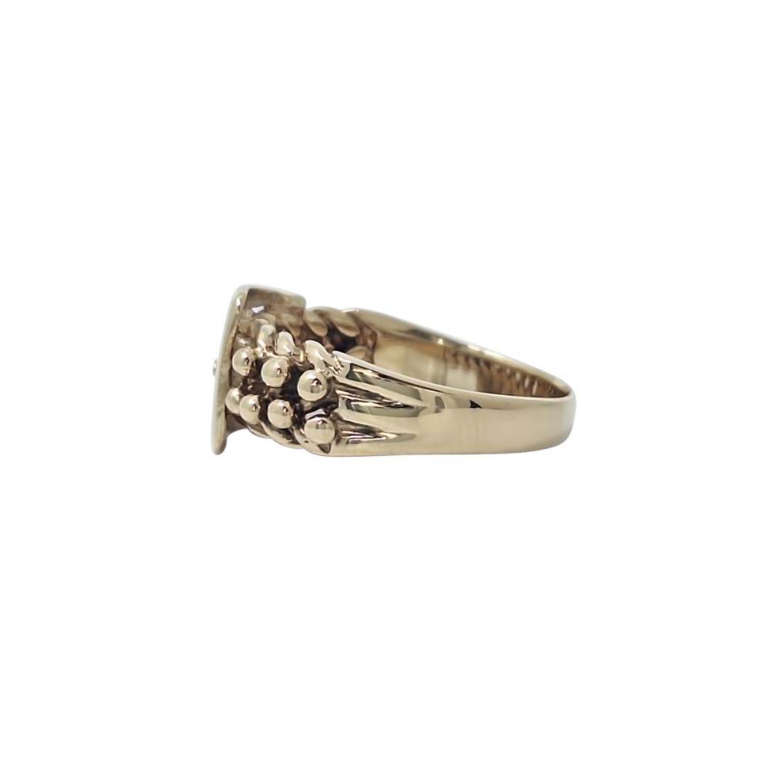 9ct Yellow Gold Keeper/Buckle Ring