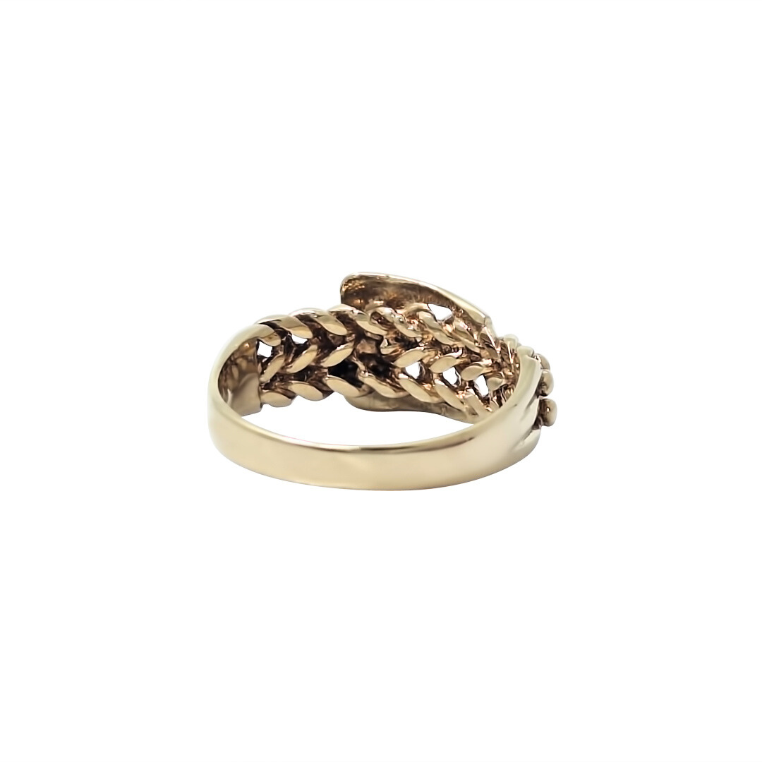 9ct Yellow Gold Keeper/Buckle Ring