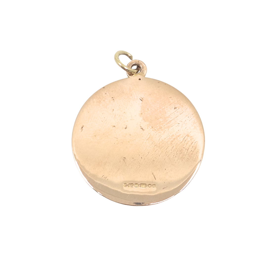 9ct Yellow Gold St Christopher Pendant