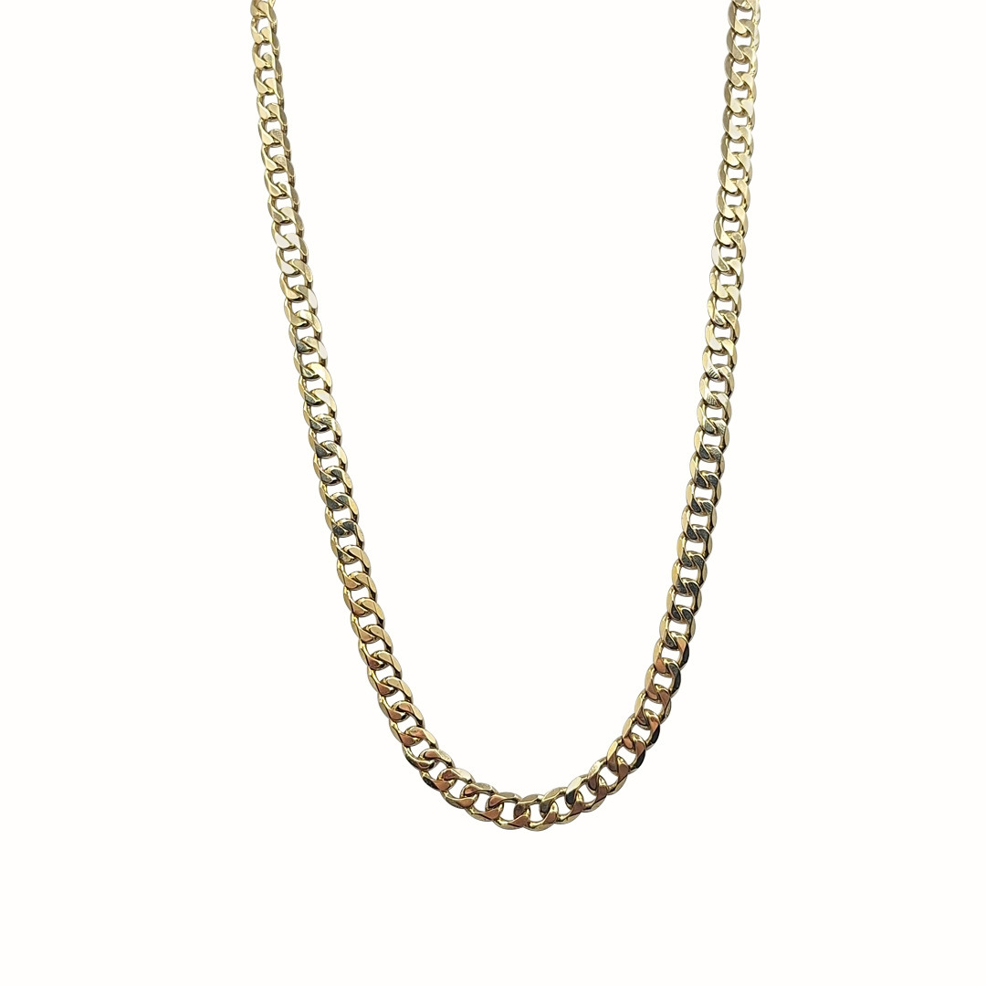9ct Yellow Gold Curb Chain 30"