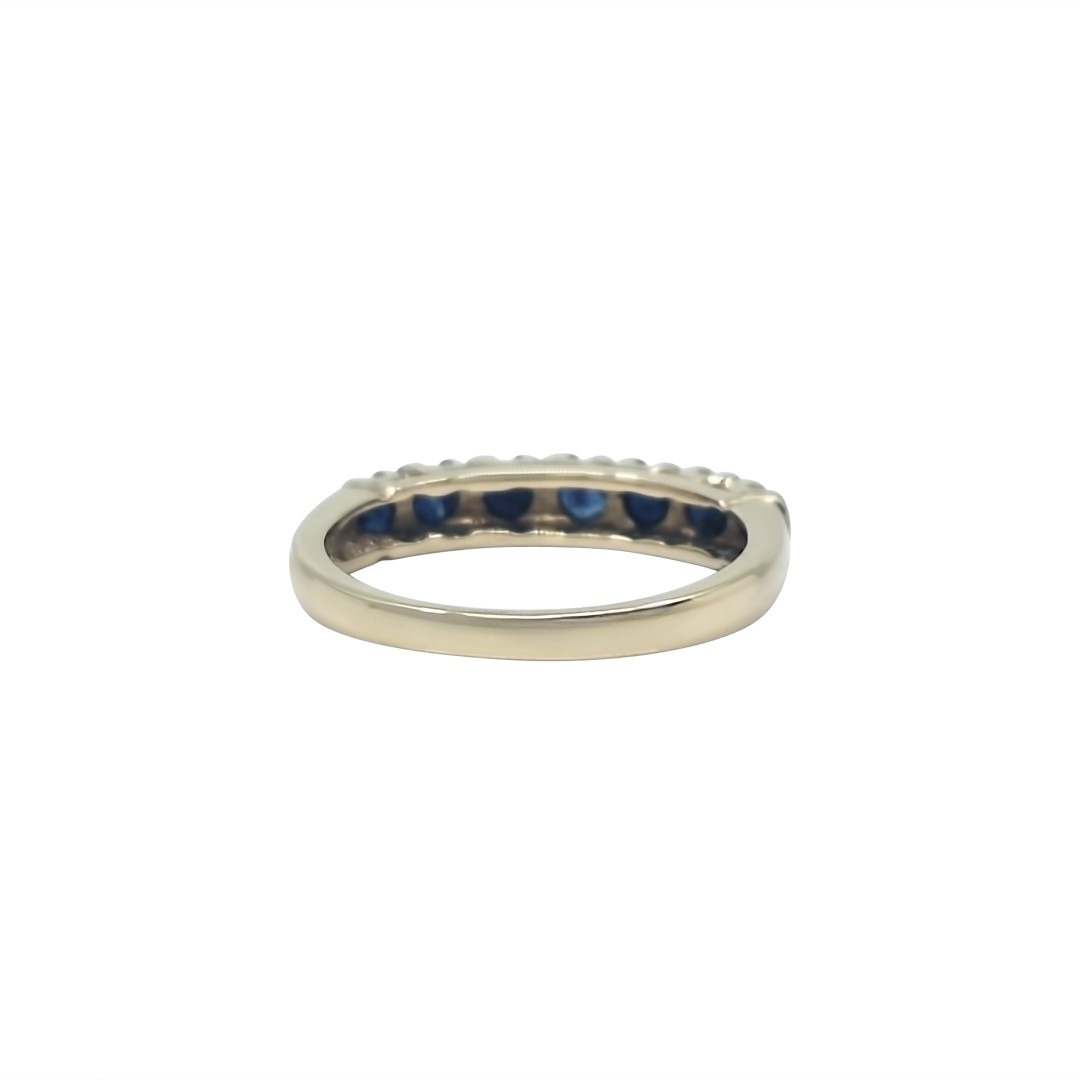 9ct Yellow Gold Sapphire Eternity Ring