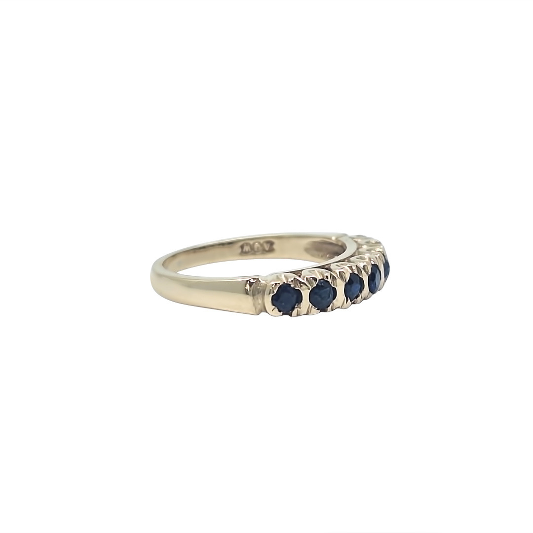 9ct Yellow Gold Sapphire Eternity Ring