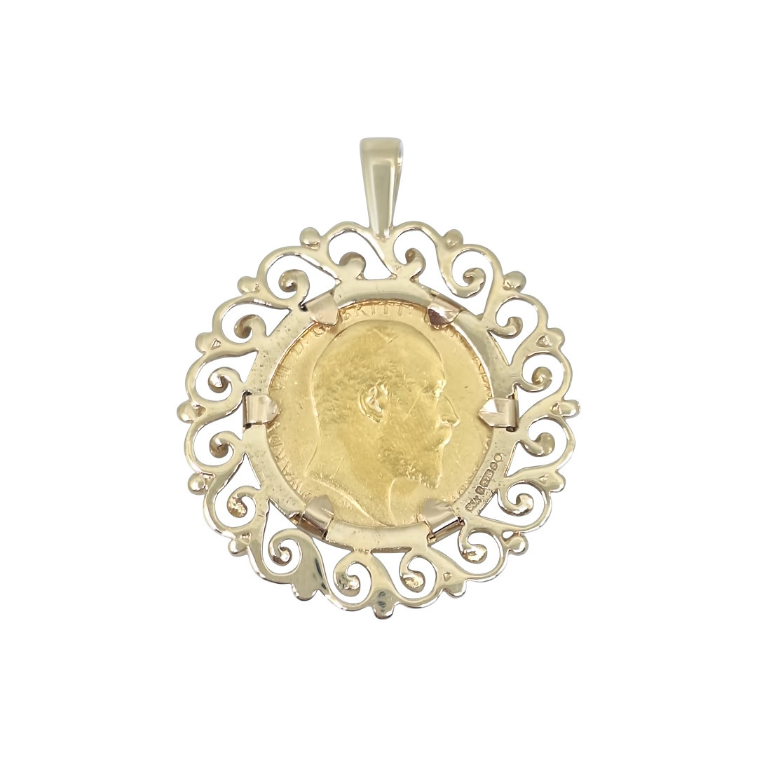 Full Sovereign Pendant 1908