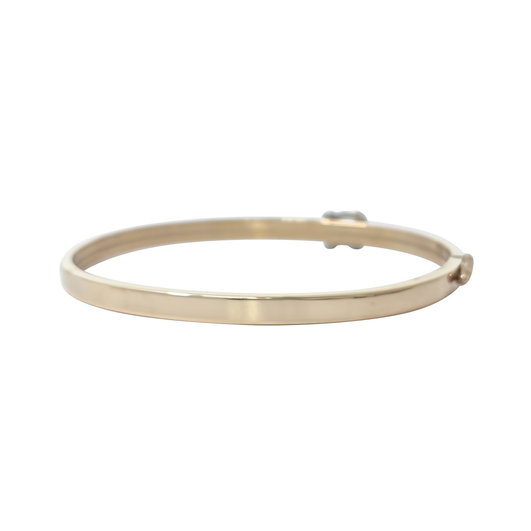 9ct Yellow Gold Hinged Buckle Bangle