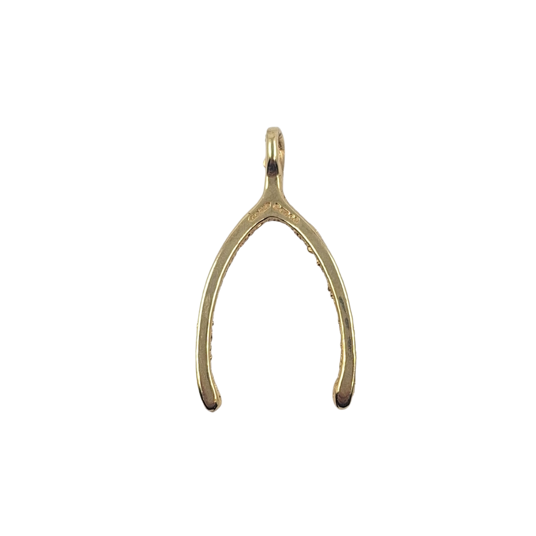 9ct Yellow Gold Wishbone Pendant