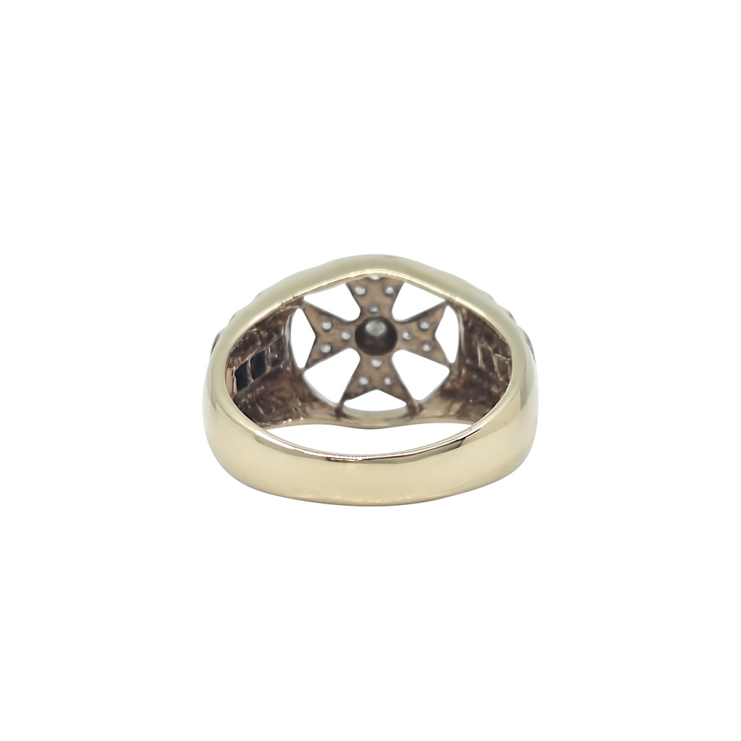 9ct Yellow Gold CZ Ring