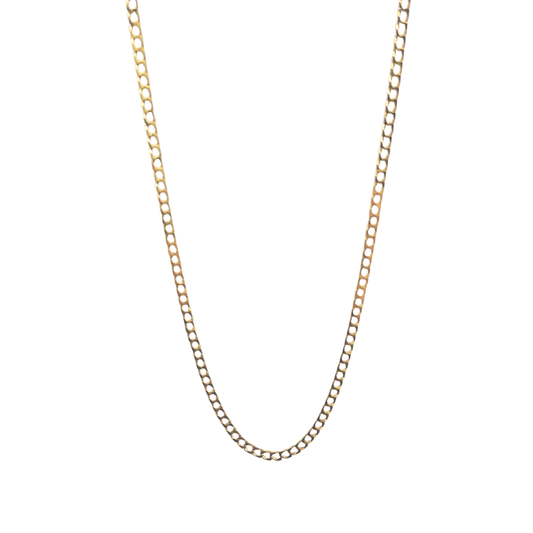 9ct Yellow Gold Curb Chain 24"
