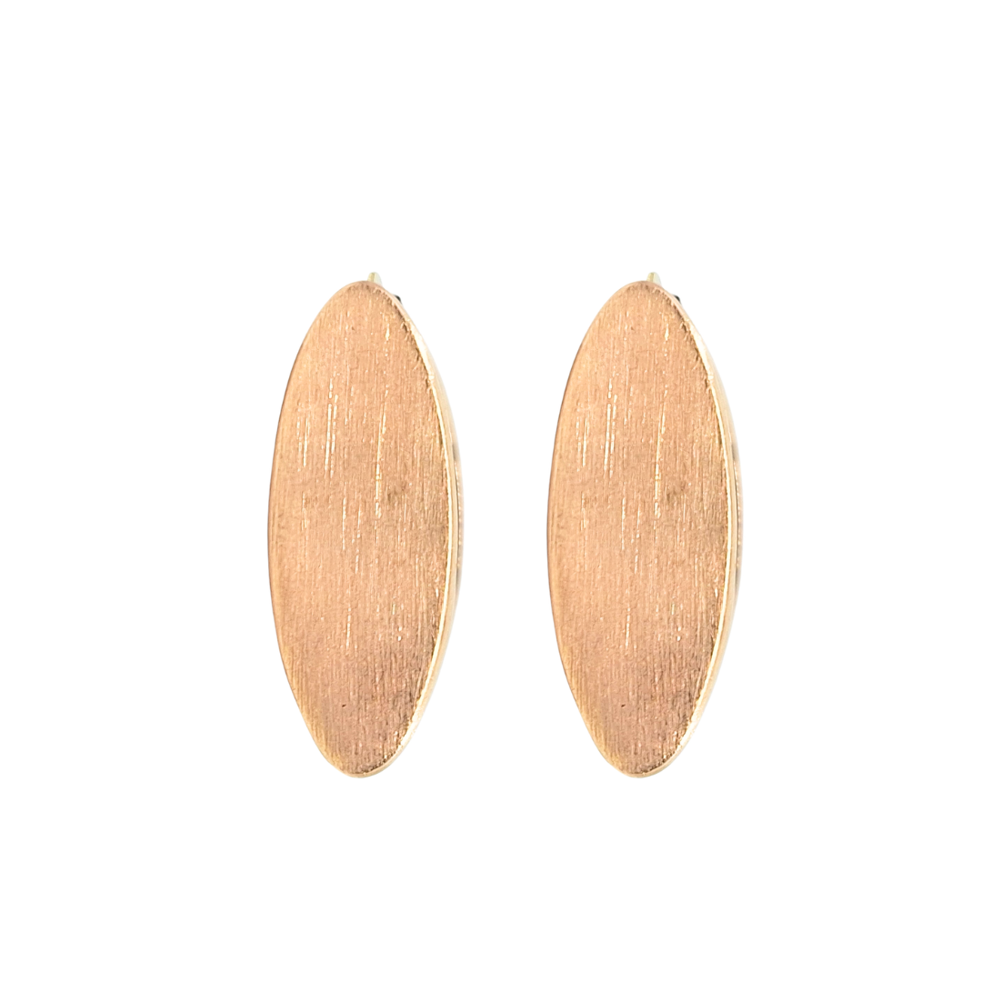 18ct Rose Gold Square Creole Earrings