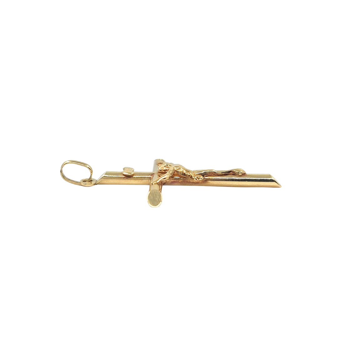 9ct Yellow Gold Crucifix