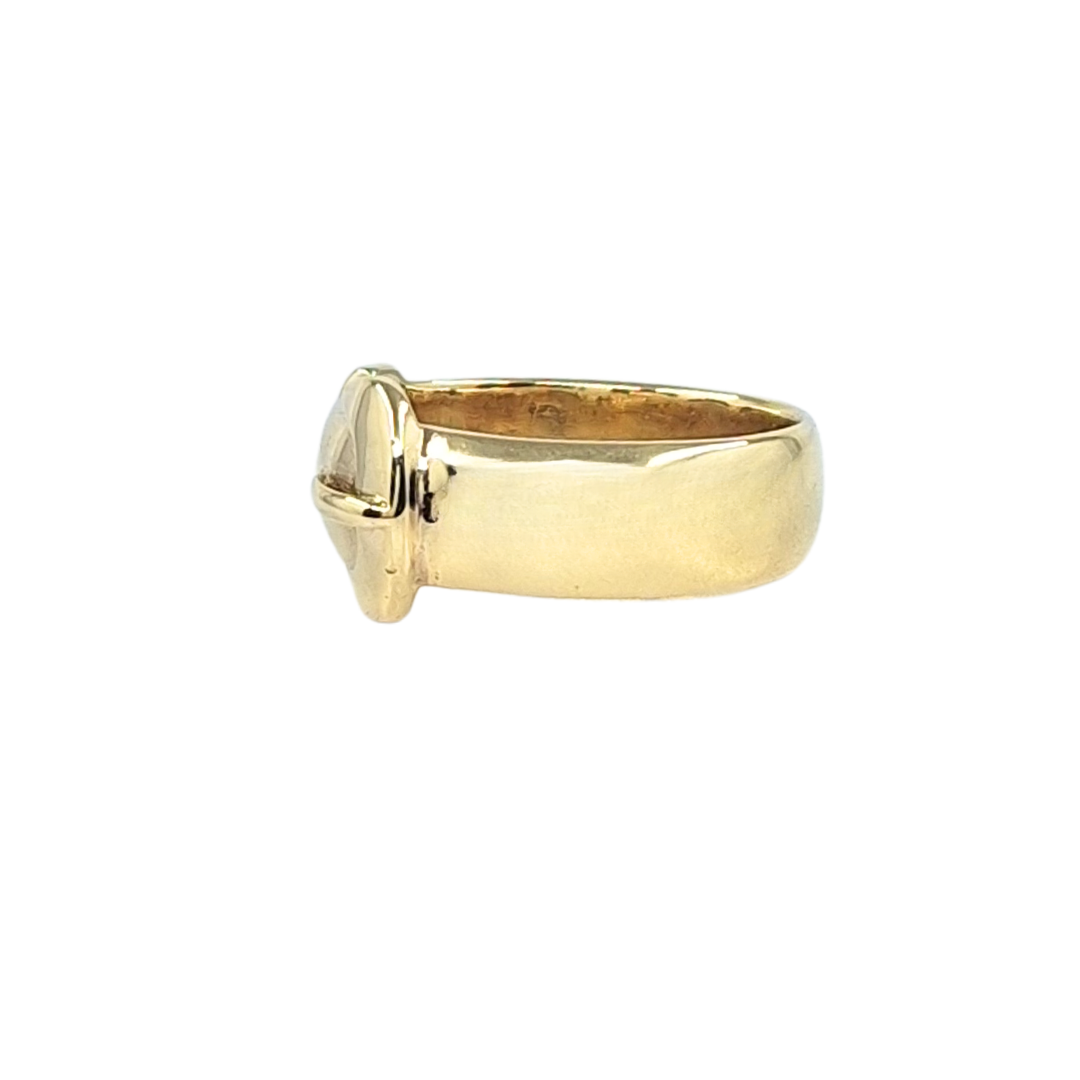 9ct Yellow Gold Buckle Ring