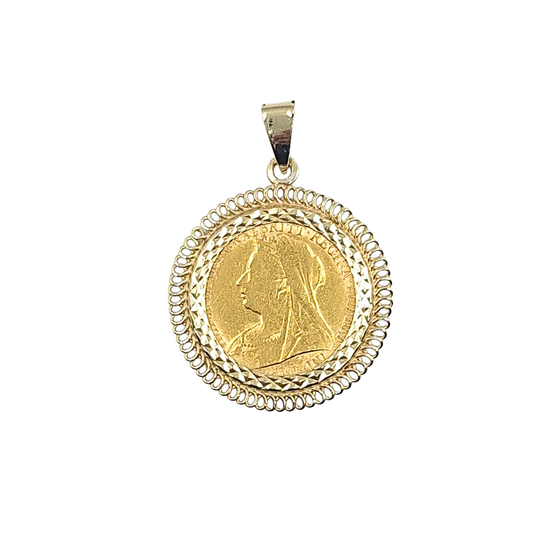 Half Sovereign Pendant 1899