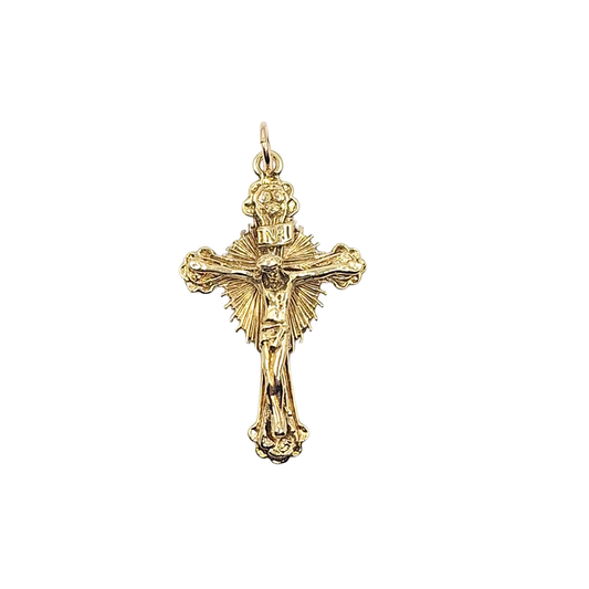 9ct Yellow Gold Crucifix