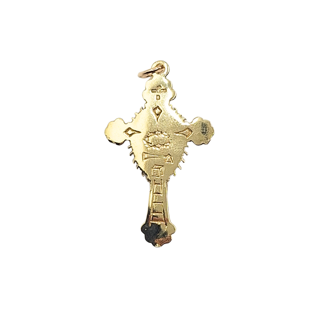 9ct Yellow Gold Crucifix