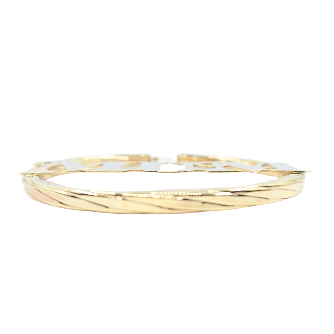 9ct Yellow Gold Mum Hoop Earrings